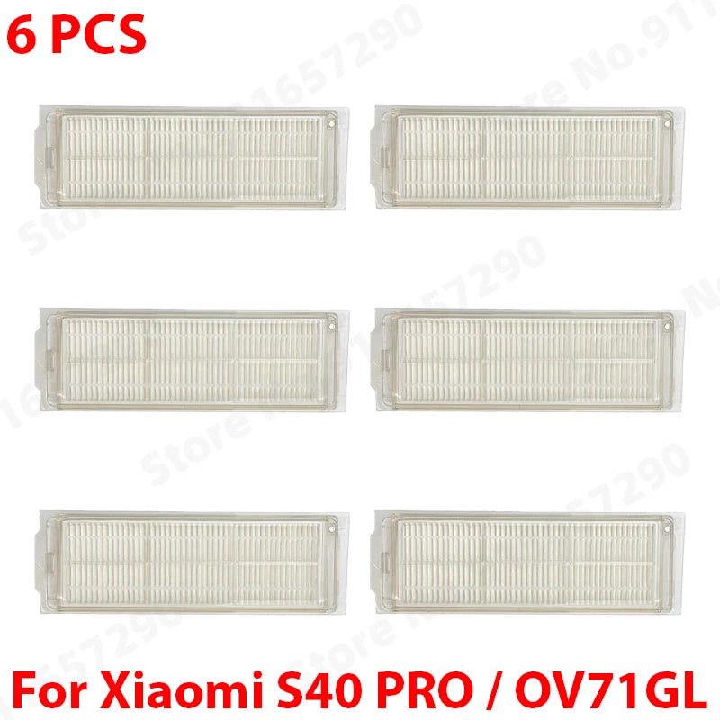 For Xiaomi Robot Vacuum S40 Pro OV71GL Vacuum Cleaner Replacement Spare Parts Main Side Brush HEPA Filter Mop Cloth Accessories